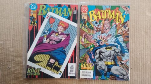BATMAN #472 & 473 1991 DC Comics The Idiot! Queen of Hearts