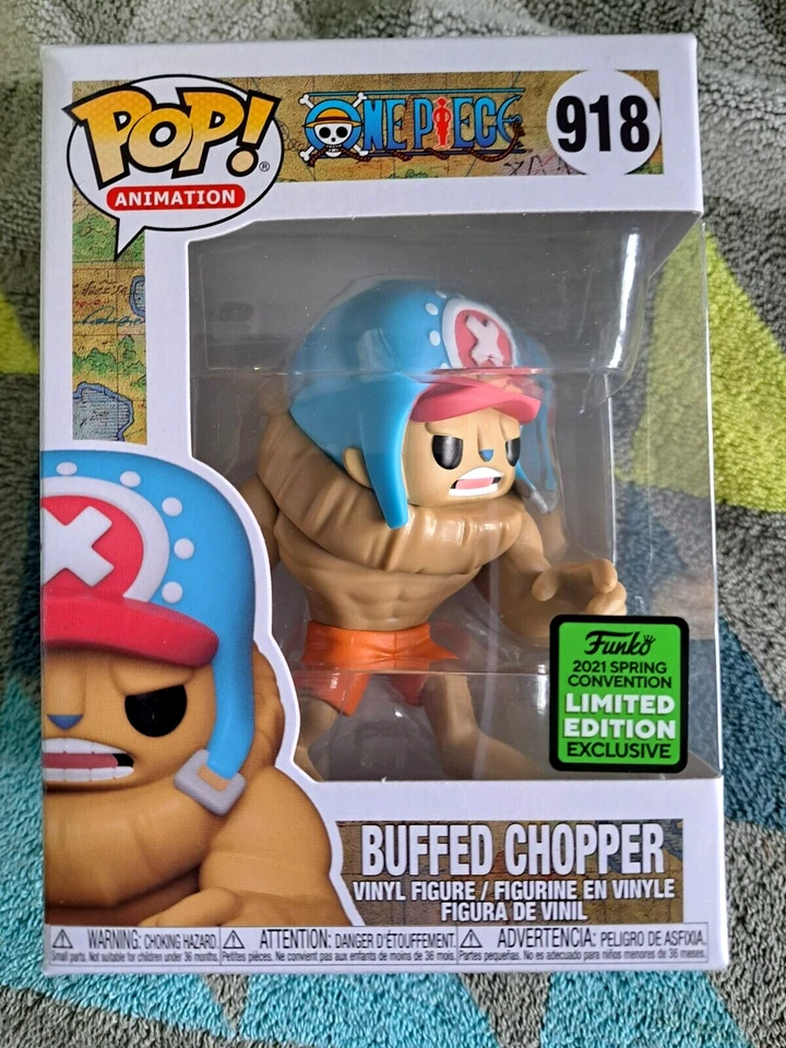 Buffed Chopper Pop 918 One Piece Funko Pop! - Convención de Primavera 2021 + Protector Foto 2 de 4