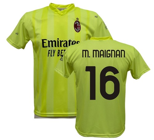 MAGLIA MILAN M. MAIGNAN 16 UFFICIALE AUTORIZZATA 2021-22 PORTIERE CON  OLOGRAMMA | eBay
