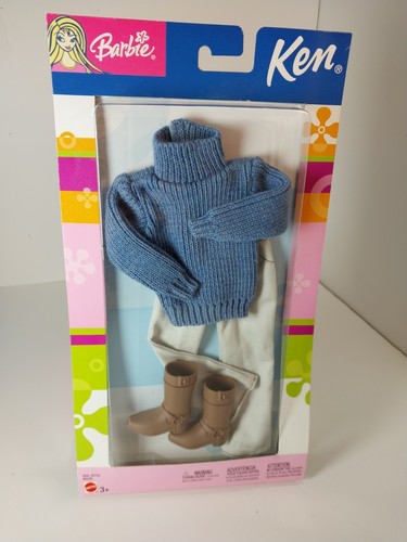 NRFB Tenues Barbie & Ken California Girl 2004 – Habits Ville Complets – Mattel C7209
