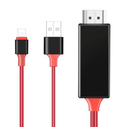 HDMI Mirroring Cable Phone to HDTV Adapter For iPhone 14/13/12/11/XS/Max/XR 67/8 - Picture 8 of 24