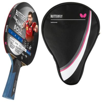 Butterfly 1x Timo Boll Black 85031 Tischtennisschläger + Tischtennishülle Drive 