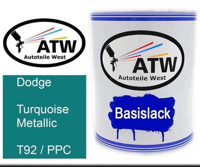 Dodge, Turquoise Metallic, T92 / PPC, 1L Lackdose
