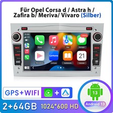 64GB Android Autoradio Für Opel Astra H Corsa C/D Zafira B GPS Carplay Navi DAB+