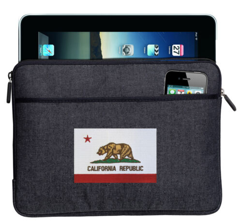 Kalifornien Flagge iPad ÄRMELABLETT Denim Reisehülle & Etui Männer oder Damen - Bild 1 von 4
