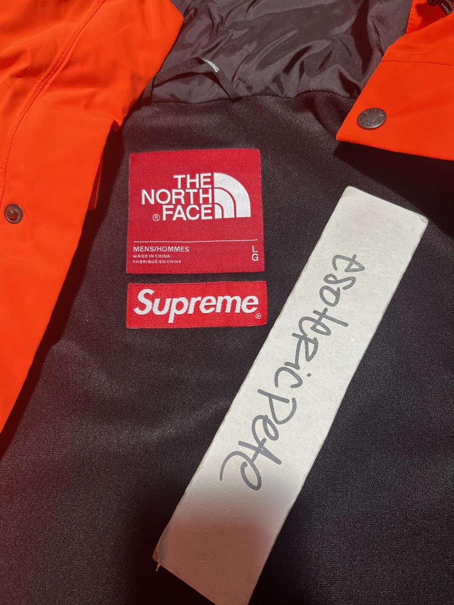 LARGE SUPREME NORTH FACE MOUNTAIN LIGHT JACKET POWER ORANGE LARGE SUPREME NORTH FACE MOUNTAIN LIGHT JACKET POWER ORANGE