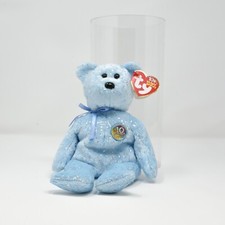 The Beanie Babies Collection Decade Blue Glittered Birthday Bear January 22 2003
