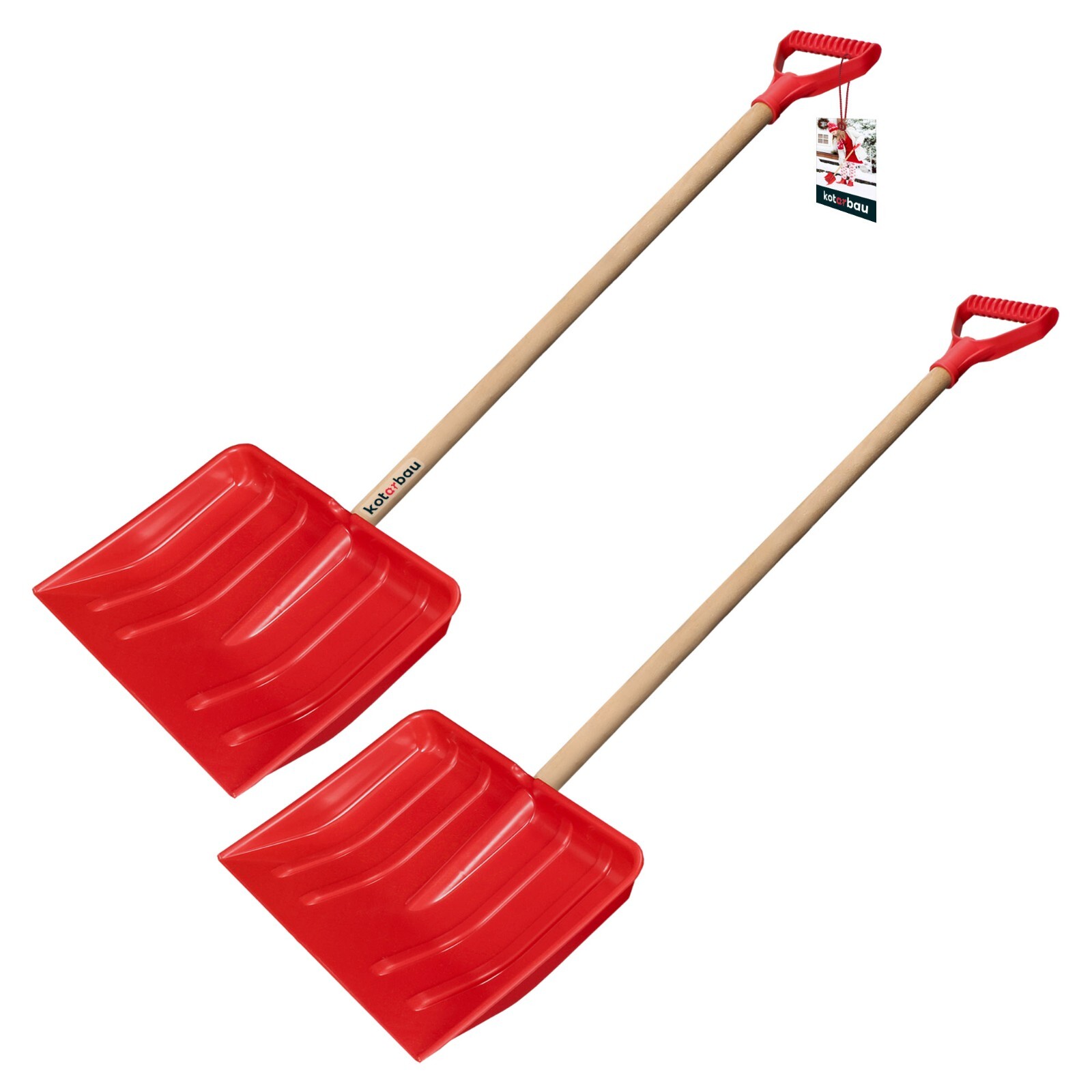 KOTARBAU® Juego de 2 palas de nieve para niños pala de nieve para niños