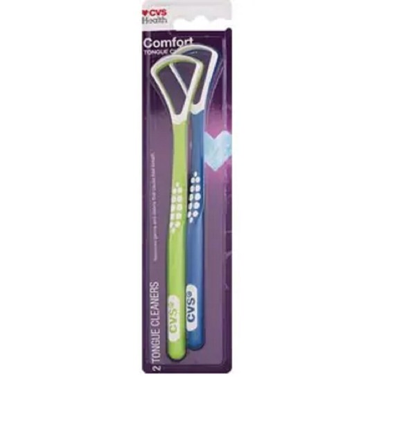 PK CVS Comfort Tongue Cleaner 2pc Each 