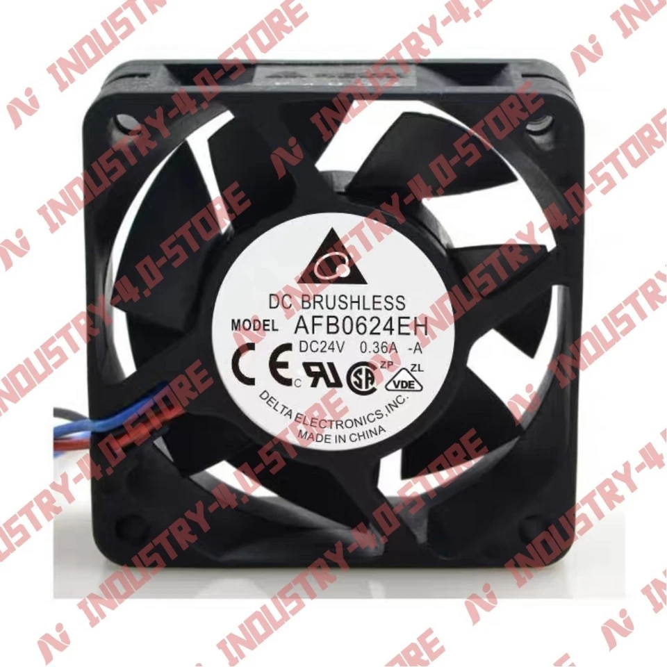 1PCS New Delta AFB0624EH-A 24V 0.36A Double Ball Cooling Fan - Image 2 of 4