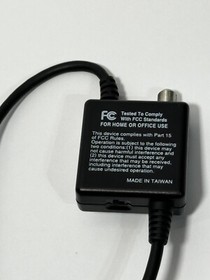 OEM Sega Dreamcast RF RFU Switch Adapter Antenna Cable Cord Model HKT-8820