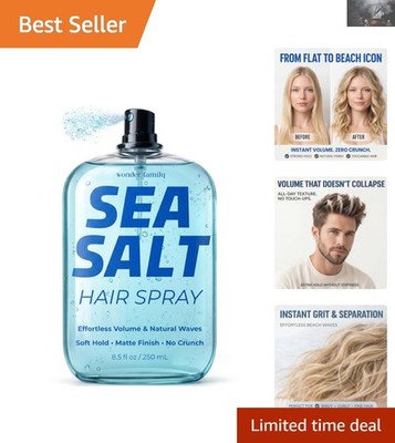 Sea Salt Hair Spray   Texturizing & Volumizing Mist for Beach Waves, 8.5 Fl. Oz