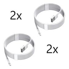 2x White USB Sync Charge Cord Data Cable for ...