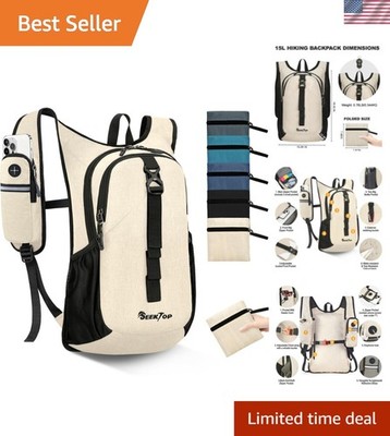 15L Small Hiking Backpack for Women Men, Lightweight Hiking Packable Daypack ...