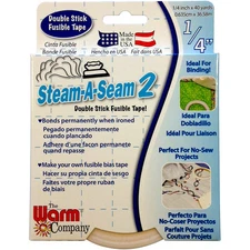 Warm Company Steam-A-Seam 2 Double Stick Fusible Web-.25"X40yd FOB: MI, 5509