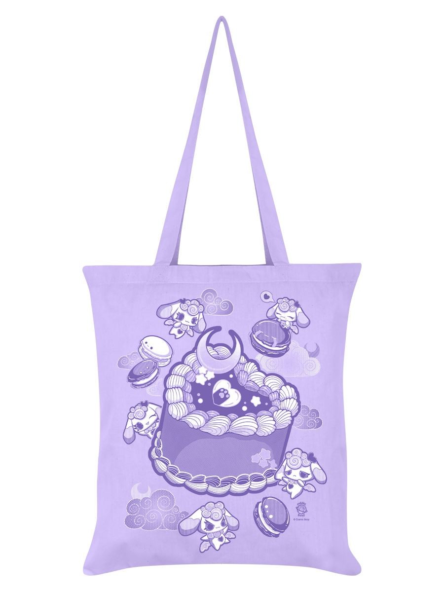 Cosmic Boop Bunny Bakery Lilac Tote Bag