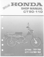 1977-1982 Honda CT90 CT110 Trail 90 110 Service Shop Repair Manual