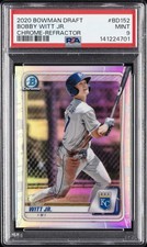 2020 BOWMAN DRAFT CHROME-REFRACTOR #BD152 BOBBY WITT JR. PSA 9