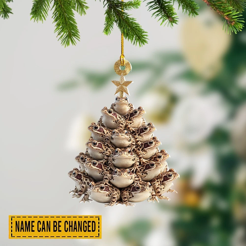 Toad Christmas Ornament, Animal Christmas Tree Hanging Tree