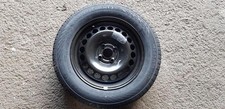 VAUXHALL CORSA D SPARE STEEL WHEEL 4 STUD 185/65/15 CONTINENTAL 8MM TYRE 2006-14