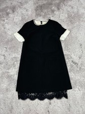 Gucci Women's Short Sleeve Cotton Dress Midi Black size S