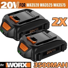 2X For WORX 20V MAX Extend Lithium Battery 20Volt WA3520 WA3525 WA3575 WG155