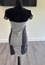 Vintage Y2K Bebe Bodycon Mesh Stretch Dress