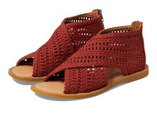 Born Womens Iwa Mac Cross-Front Sandals US 8 M EU 38.5 Rust Fabric