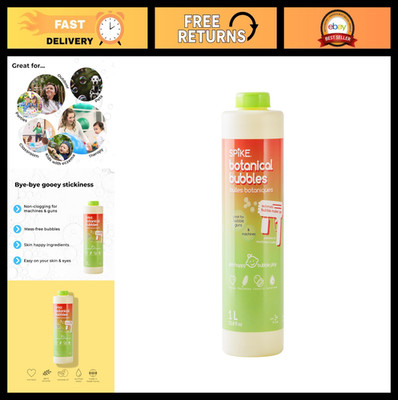 Botanical Bubble Refill for Sensitive Skin - 1L Non-Toxic, Mess-Free Solution fo