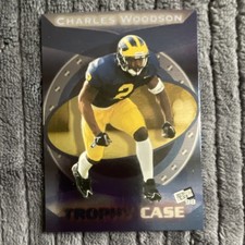 Press Pass 1998 Charles Woodson Trophy Case Michigan Wolverines Football Card