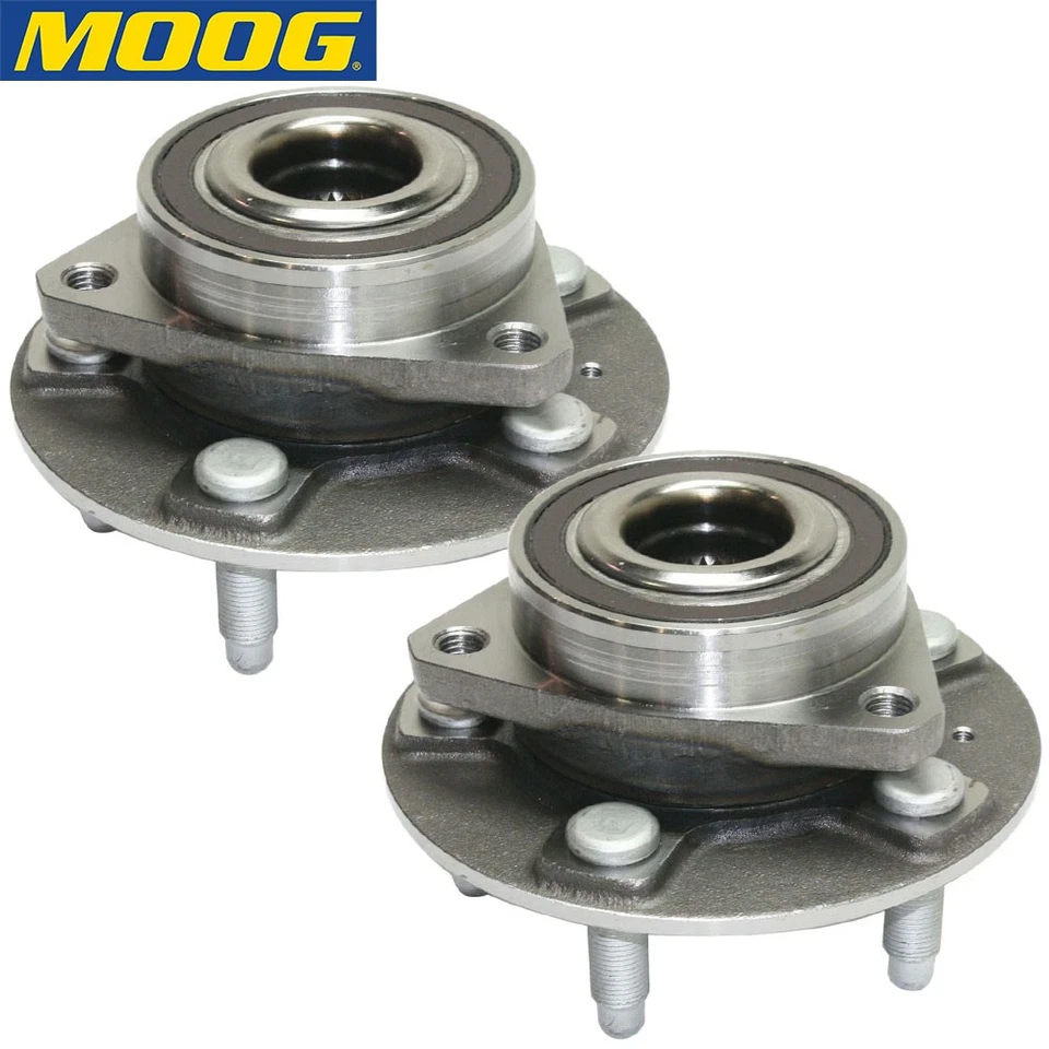 AWD MOOG Front Wheel Bearings Hub Pair For Chevy Cadillac CTS 08-16 Impala 18-19 - Image 4 of 4