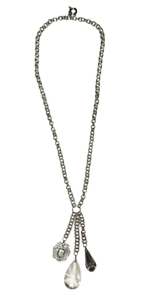 Maximal Art John Viento Colgante Dije Collar Tono Dorado Cadena Desgaste 2 Longitudes Foto 2 de 4