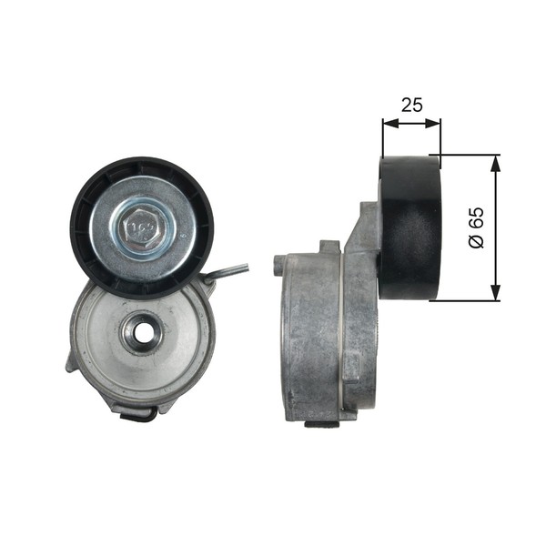 Gates Riemenspanner Keilrippenriemen Drivealign™ T39211 FüR VAN CitroËN Rover XF-image