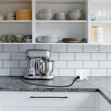 Pop Up Countertop Outlet 4 AC 4 USB 15W Wireless Charger Surge Protected