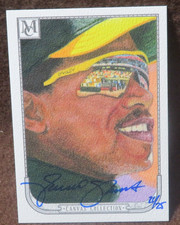 13647 2018 MUSEUM COLLECTION CANVAS RICKEY HENDERSON #CC11 ARTIST SIGNED 21/25