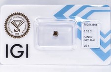 Diamante Naturale Fancy Yellow 0,32 ct VS1 Cushion – Certificato IGI