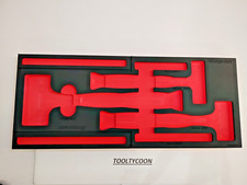 Snap-on Tools New Red Foam Organizer For 3pc Soft Face Hammer Set Fmhbfe02b