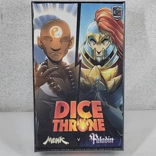 Dice Throne Season One Rerolled 2 Monk vs. Paladin Fantasy Game Card New Sealed