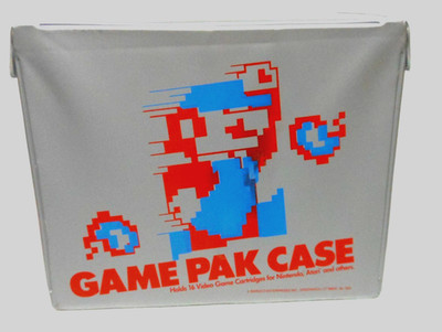 VINTAGE GAME PAK CASE HOLDS 16 GAME CARTRIDGES - BAROCO ENTERPRISES - GOOD COND