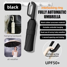 Automatic Folding Umbrella Windproof Rain Sun...