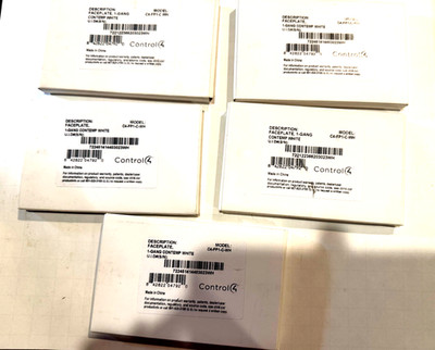 Control4 C4-FP1-C-WH, Faceplate 1-Gang Contemp, Lot 5 new