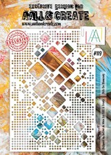 AALL and Create Stencil by Autour De Mwa A4 Dote on Diamonds  #119