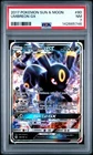 2017 POKEMON SUN & MOON #80 UMBREON GX PSA 7