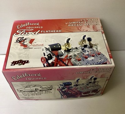 GMP 1/6 Scale Edelbrock Equipped Ford Flathead Engine Die Cast #7505/2003/NIB