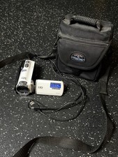 Samsung HMX-F90 White 52x Zoom Camcorder w/Charging Cord Tested