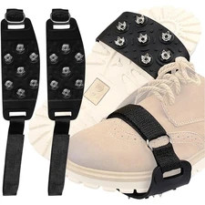 Crampons for Shoes,Ice Climbing Crampons with 7 Stainless Steel Spikes,Crampo...