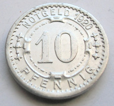 (609) RARE NOTGELD  COIN  10 PFENNIG - 1920 - CITY  OF WITTEN