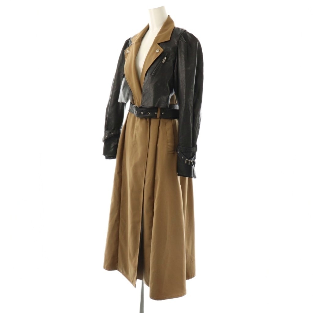 Ameri VINTAGE Riders Docking Coat Long Black Came… - image 3