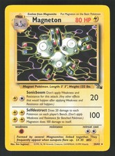 English NM Magneton (26) 26/62 FO Unlimited Pokemon Fossil on eBay
