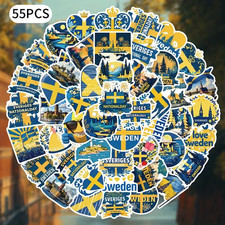 55 tlg Stickerset Schweden Skandinavien IKEA Norden Elch